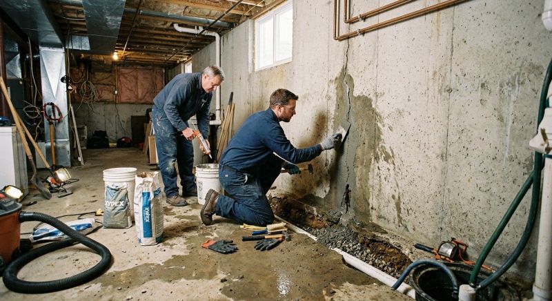 Basement Leak Repair in Fredericksburg, VA