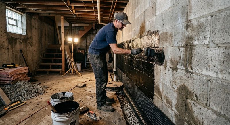 Basement Walls Waterproofing in Fredericksburg, VA