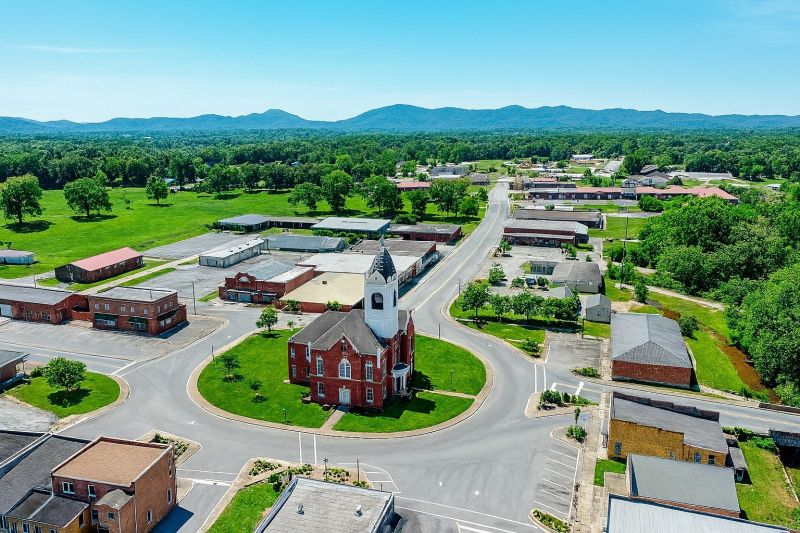 Local Building Raising in Blairsville, GA