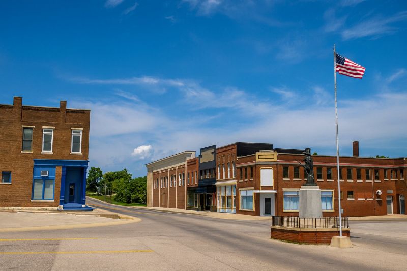 Local Building Raising in Monticello, KY