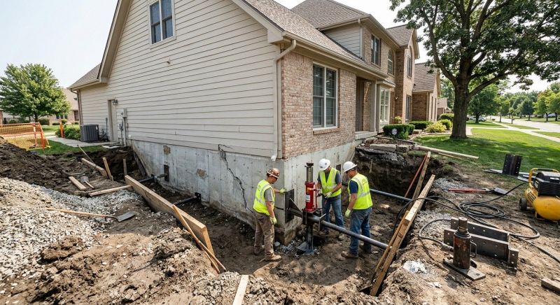 Foundation Settlement Repair in Greenville, SC